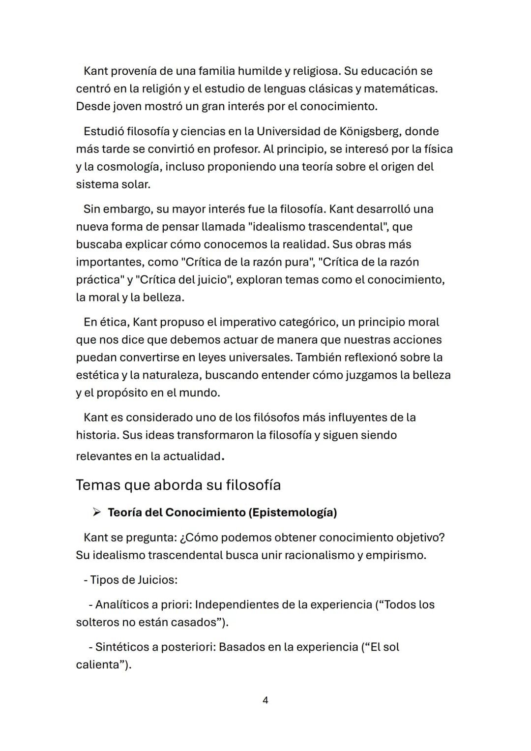 Vicente Montañes Tolosana
Immauel kant
FILOSOFÍA 1ºBACHILLERATO
Gádor Fernández Hernández
25/2/25 Índice
• Introducción
• Contextos
o