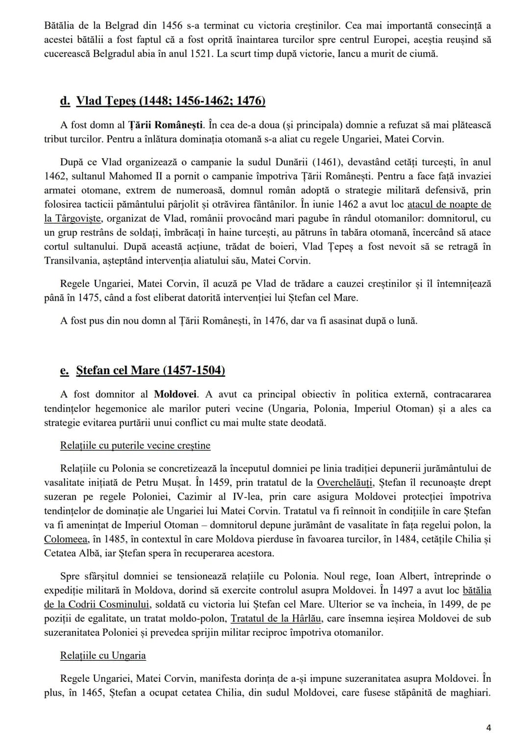 # TEMA 3. Spațiul românesc între diplomație și conflict în Evul Mediu și la
începutul modernității
## Relaţiile internaționale în secolele