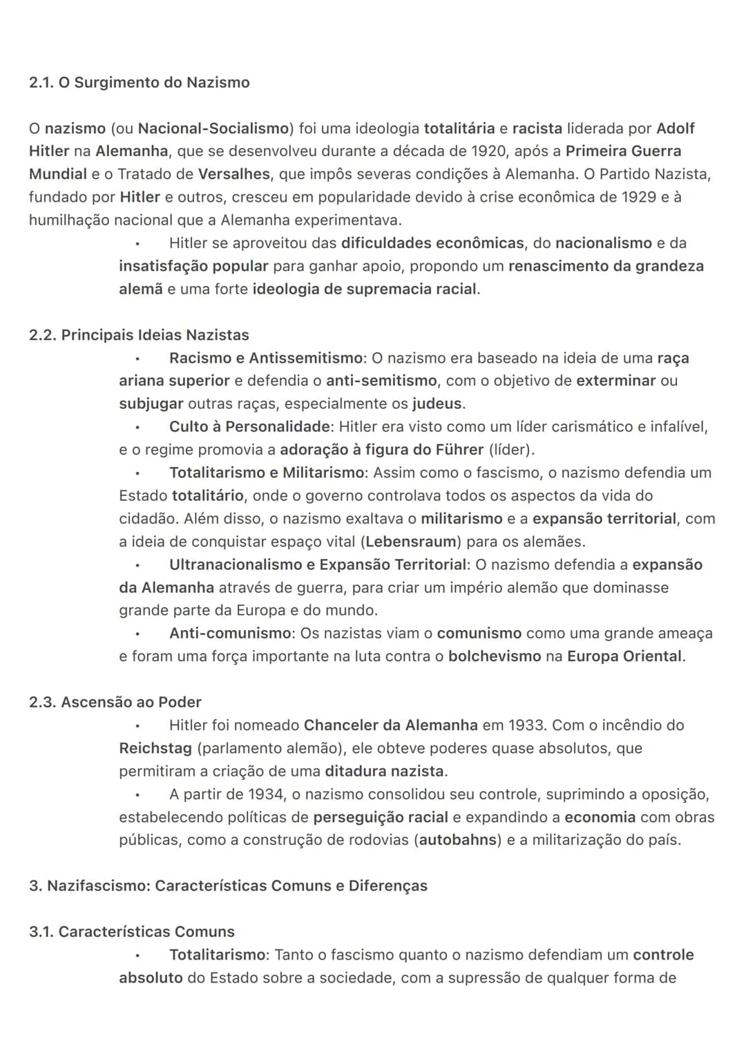 # Nazifascismo: O Nazismo e o Fascismo
O nazifascismo refere-se à combinação de duas ideologias autoritárias, o nazismo e o
fascismo, que s