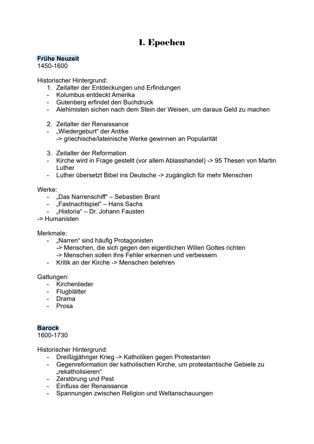 Abitur 2025
- DEUTSCH LK
Lernzettel
1. Epochen
2. Dramen
3. Erzähltexte
4. Lyrik
5. Sachtexte
6. Sprache
7. Poetologische Konzepte
8. Medie
