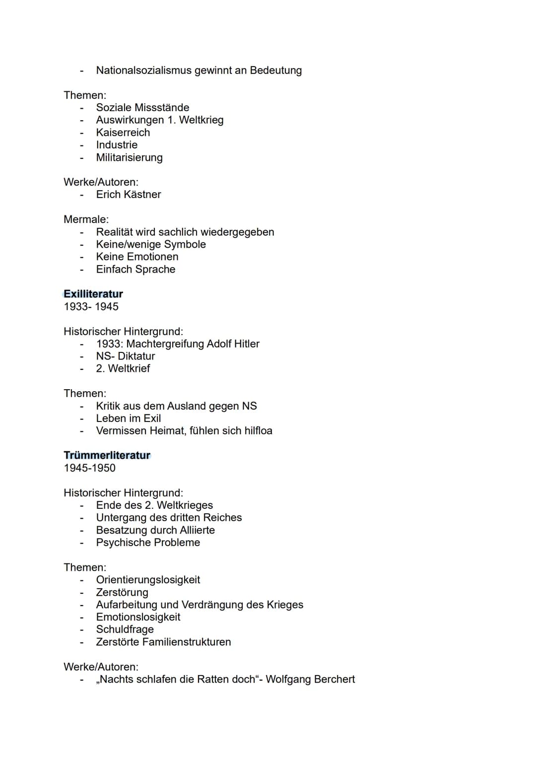 Abitur 2025
- DEUTSCH LK
Lernzettel
1. Epochen
2. Dramen
3. Erzähltexte
4. Lyrik
5. Sachtexte
6. Sprache
7. Poetologische Konzepte
8. Medie
