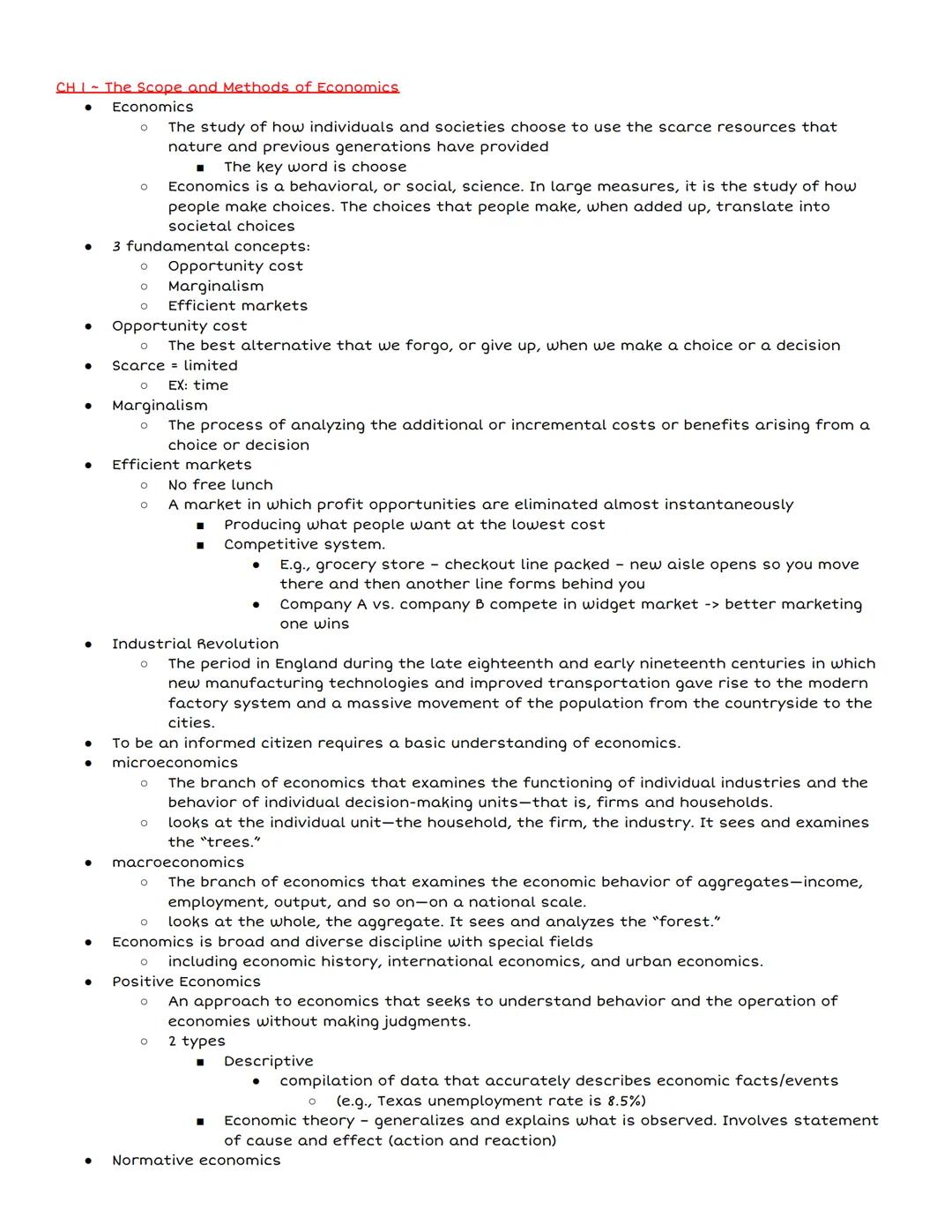 # CHI-The Scope and Methods of Economics
- Economics
- The study of how individuals and societies choose to use the scarce resources that