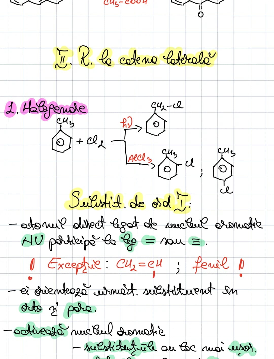 # Areme
hidrocaaluuri aromatice
### Areme mononuclede
benzem
lemzem
$C43$
$CH2-CH3$
$CH=CH2$
toluen
$C43$
$CUS$
-C43
orto-xilen m