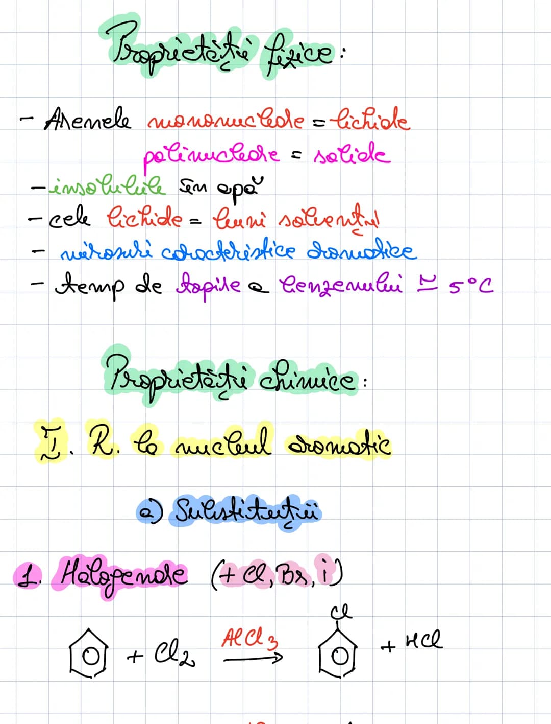 # Areme
hidrocaaluuri aromatice
### Areme mononuclede
benzem
lemzem
$C43$
$CH2-CH3$
$CH=CH2$
toluen
$C43$
$CUS$
-C43
orto-xilen m
