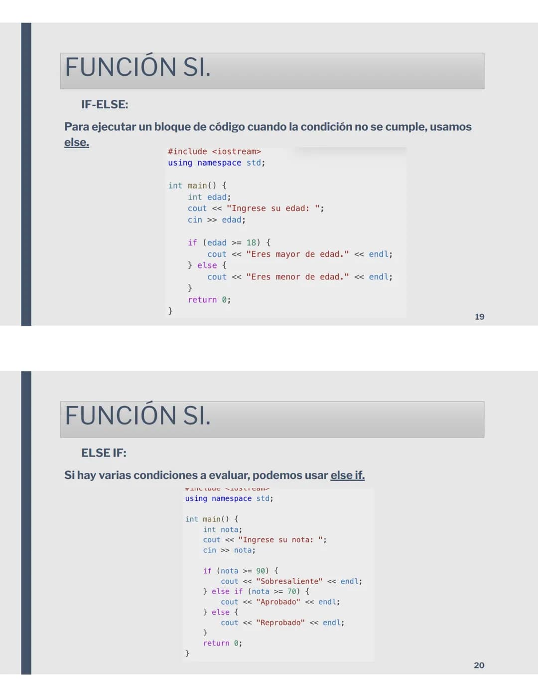 # PROGRAMACIÓN
1º BAT.
PARTES PROGRAMA
main.cpp X
```
1 #include <stdio.h>
2
3 int main()
4 {
5 printf("hello world\n");
6
7 }
```
8
2
1