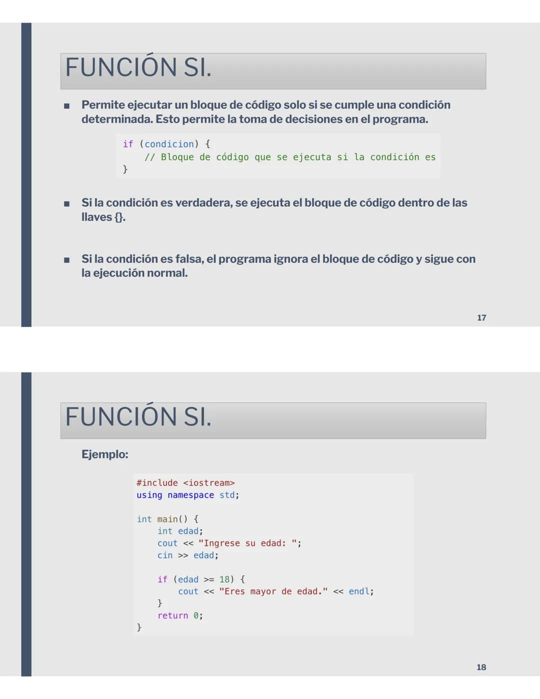 # PROGRAMACIÓN
1º BAT.
PARTES PROGRAMA
main.cpp X
```
1 #include <stdio.h>
2
3 int main()
4 {
5 printf("hello world\n");
6
7 }
```
8
2
1