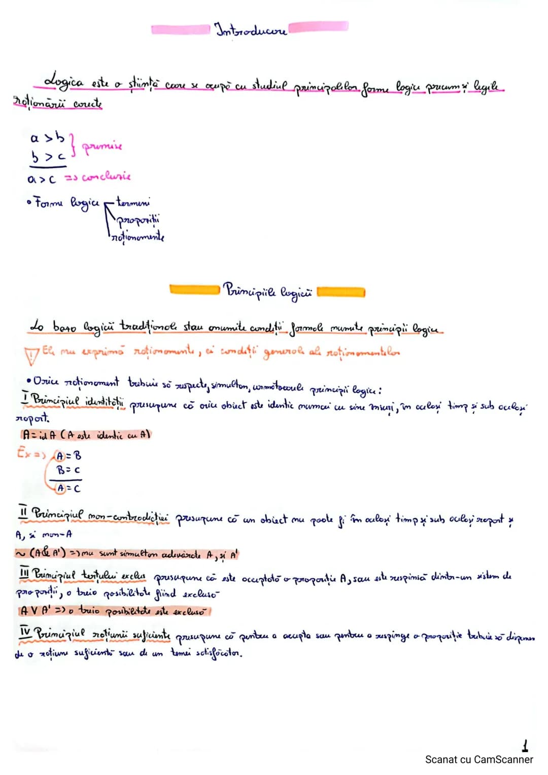 și argumentare
LOGICĂ
MATERIE TEST
=> principiile logici (p9 9)
=> tormini caracterisure/definire (pg H-12)
closificare
roporturi logi