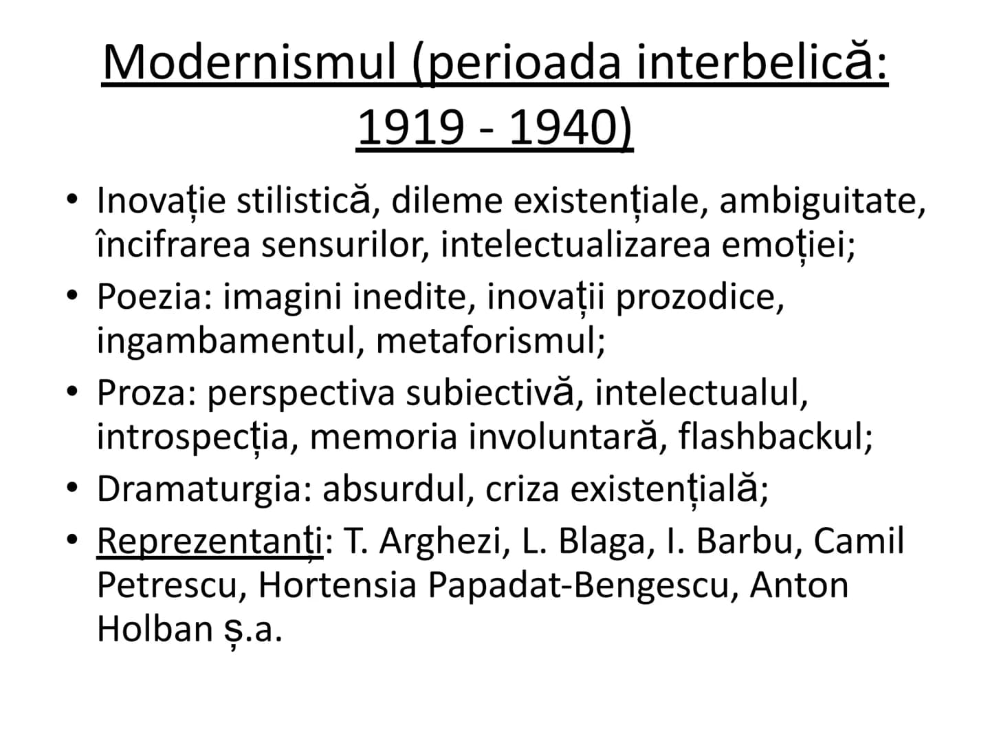 # LIMBA ȘI LITERATURA ROMÂNĂ
PREGĂTIRE PENTRU
BACALAUREAT
Curente culturale
Prezentare sintetică a principalelor
curente culturale și liter
