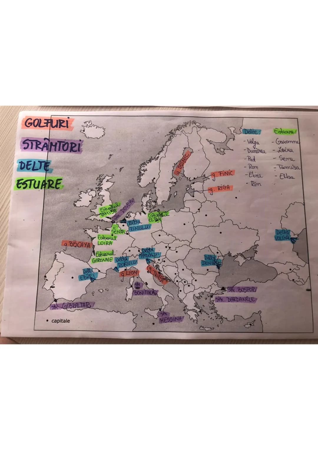 LIMITE
N-OCEANUL
ARCTIC
Copul Nord
V-OCEANUL
ATLANTIC
UNCARIA
UCRAINA
GERBIETY PULGARIA
NEAGRA
Capel
Roca
Capul Tarif
* capitale
S-