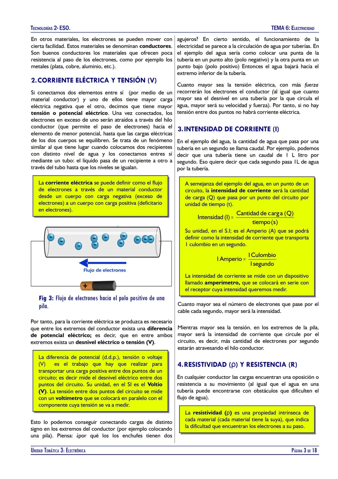 TECNOLOXÍAS 2. ESO.
TEMA 6: ELECTRICIDAD
# UNIDAD TEMÁTICA 6
# ELECTRICIDAD
9 V
4V
4 k$\Omega$
8 Κ$\Omega$
16 Κ$\Omega$
32 Κ$\Omega