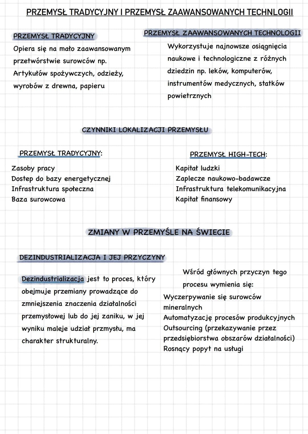 # PRZEMYSŁ
Czynniki lokalizacji przemysłu
Czynniki pozaprzyrodnicze
Czynniki przyrodnicze:
Baza surowcowa
Dostep do wody
Czynniki ekol