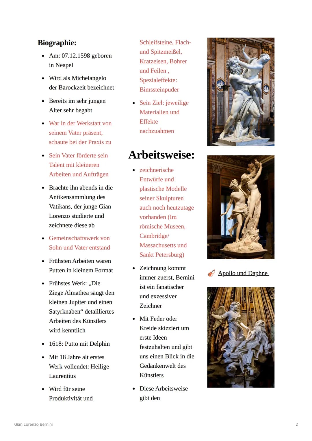 # Gian Lorenzo Bernini
Gian Lorenzo
Bernini (1598-1680)
* Bildhauer
* Künstler
* Architekt
* Stadtplaner
Besonderheiten
und
Kennz