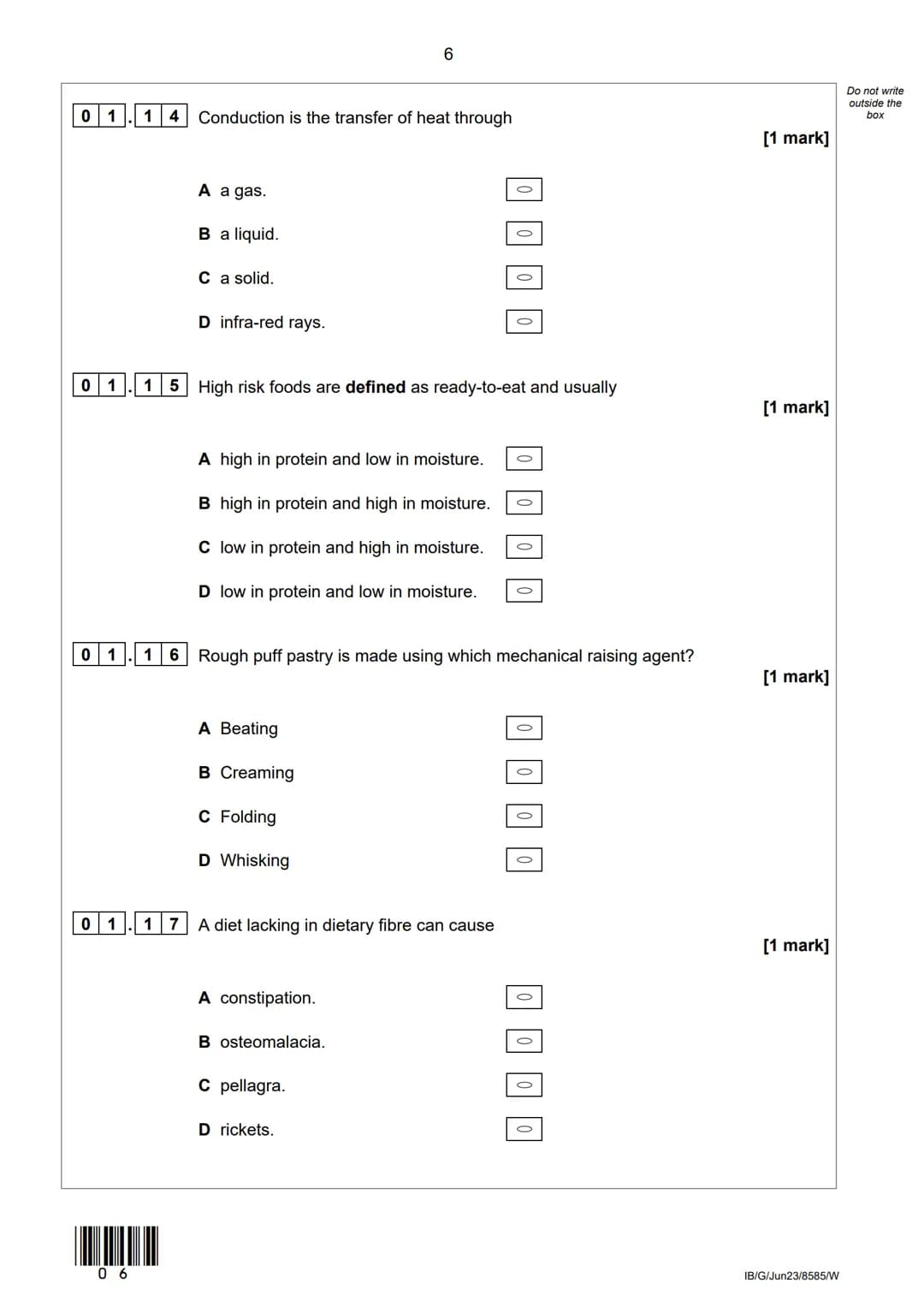 # AQA
Please write clearly in block capitals.
Centre number
Surname
Forename(s)
Candidate signature
I declare this is my own work.
Ca