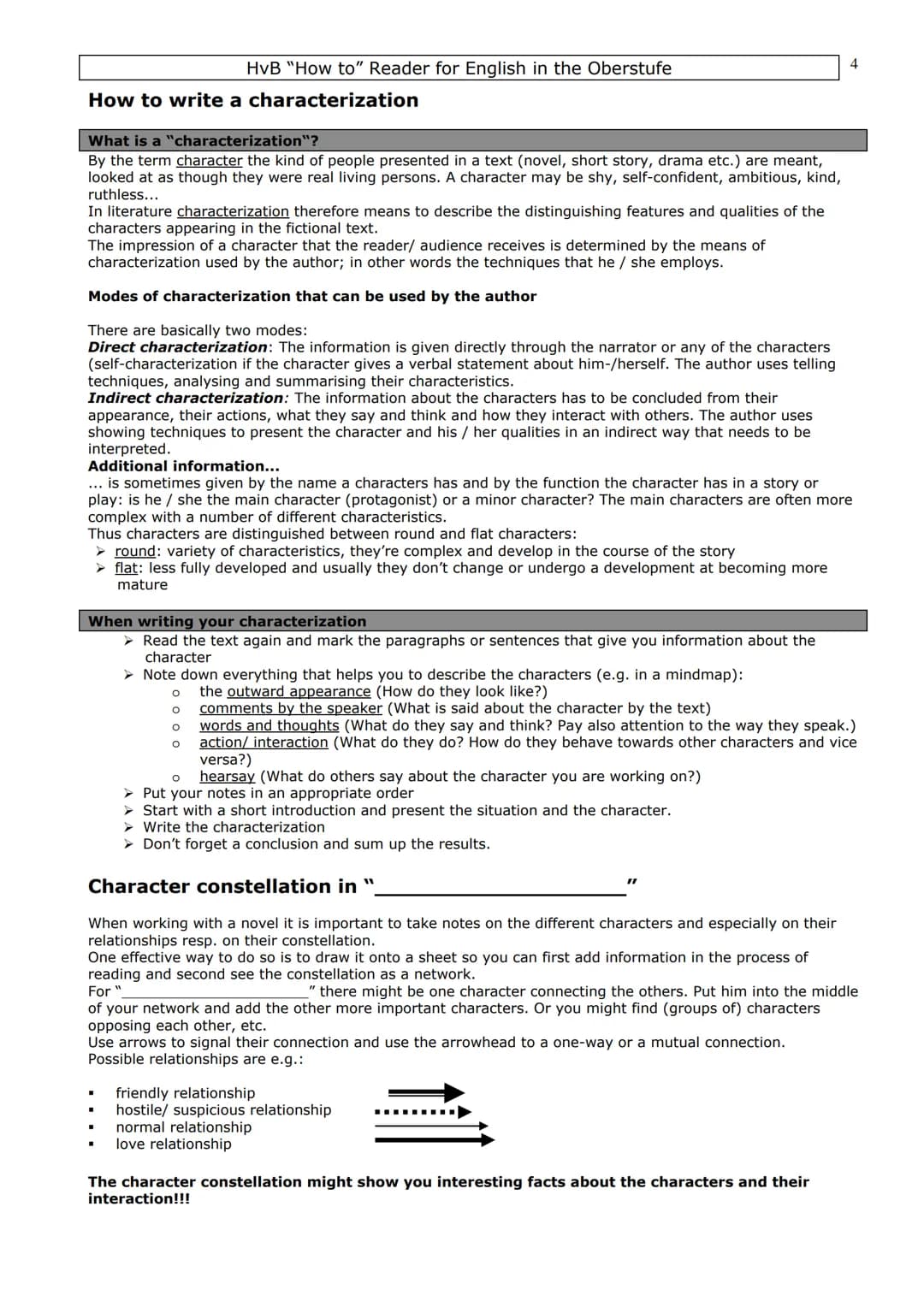 # Introduction
HvB "How to" Reader for English in the Oberstufe
This collection of "How to do" materials is a guideline for you to help you