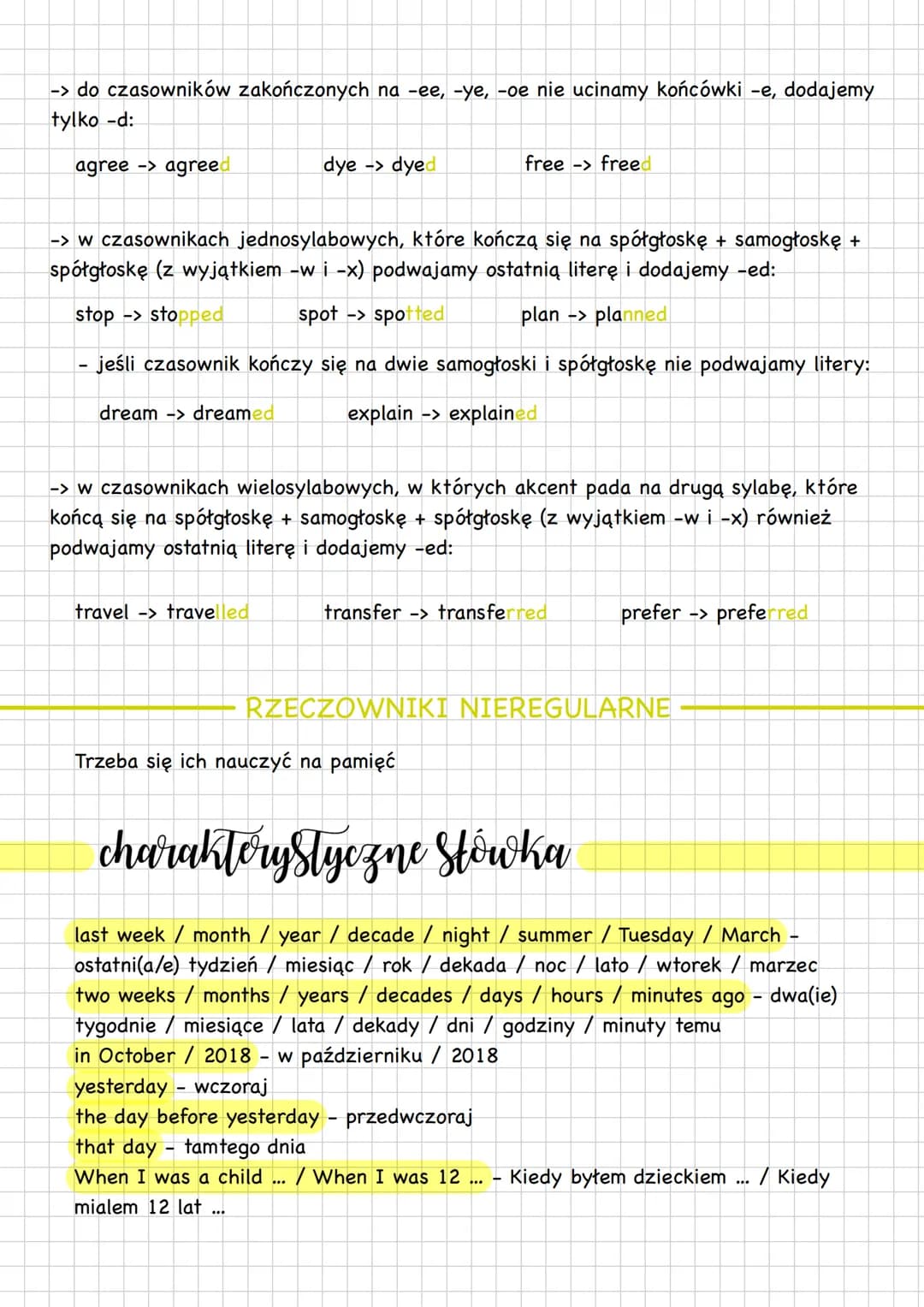 # Past Simple
-> Past Simple - czas przeszły prosty
zastosowania
-> czynności, które zakończyły się w przeszłości:
My brother was born i