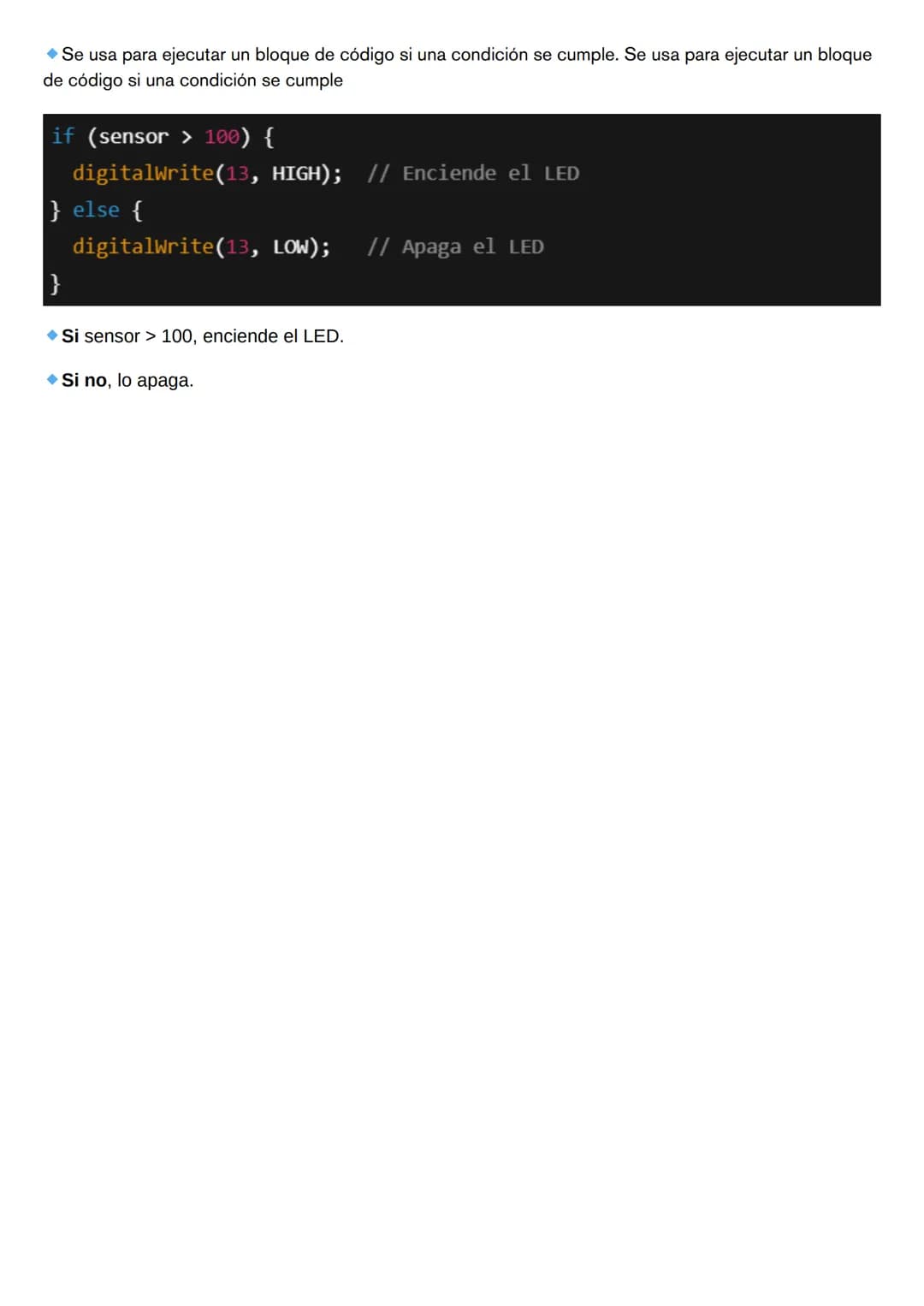 # Estructura y Sintaxis en
# Arduino
Todo código de Arduino debe incluir al menos dos funciones principales:
* **void setup():**
*