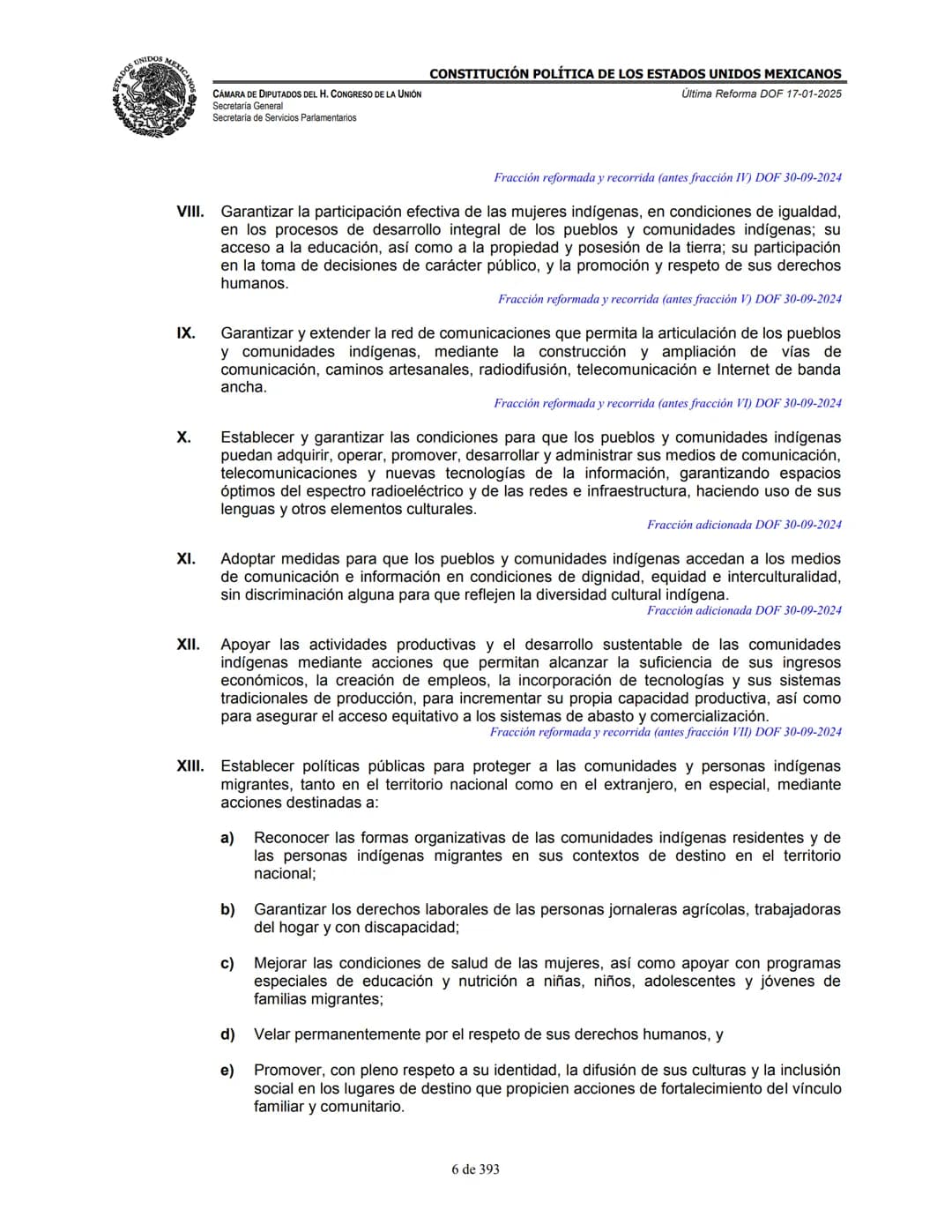 --- OCR Start ---
E
MEXICA
CAMARA DE DIPUTADOS DEL H. CONGRESO DE LA UNIÓN
Secretaría General
Secretaría de Servicios Parlamentarios
CONSTIT