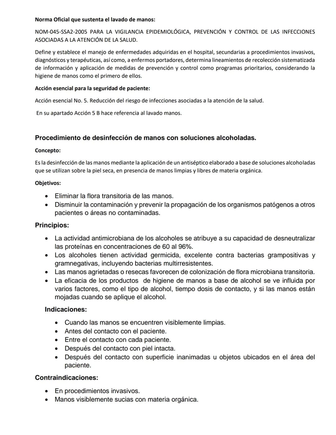 HIGIENES DE LAS MANOS.
Procedimiento del lavado de manos antiséptico
Concepto:
Es el proceso que se lleva a cabo para eliminar el mayor núme