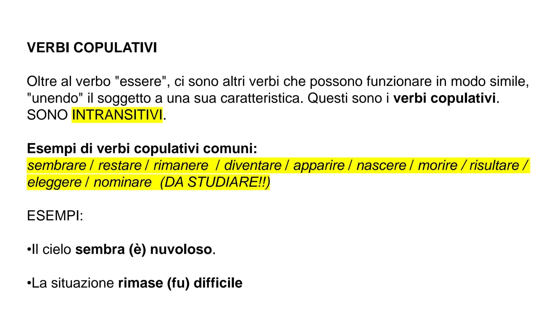# I COMPLEMENTI
PREDICATIVI
Soggetto
Oggetto # RIPARTIAMO DAL PREDICATO NOMINALE
È formato dal verbo essere (o altri verbi copulativi) + u