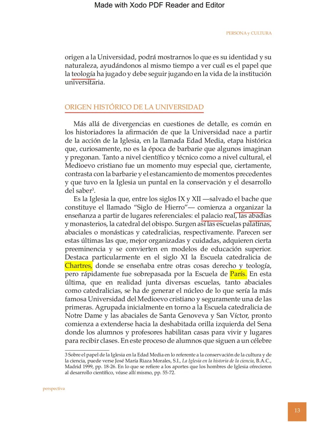 Made with Xodo PDF Reader and Editor
Persona y Cultura, Universidad Católica San Pablo, número 16, pp. 11-31
# EL LUGAR DE LA TEOLOGÍA
##