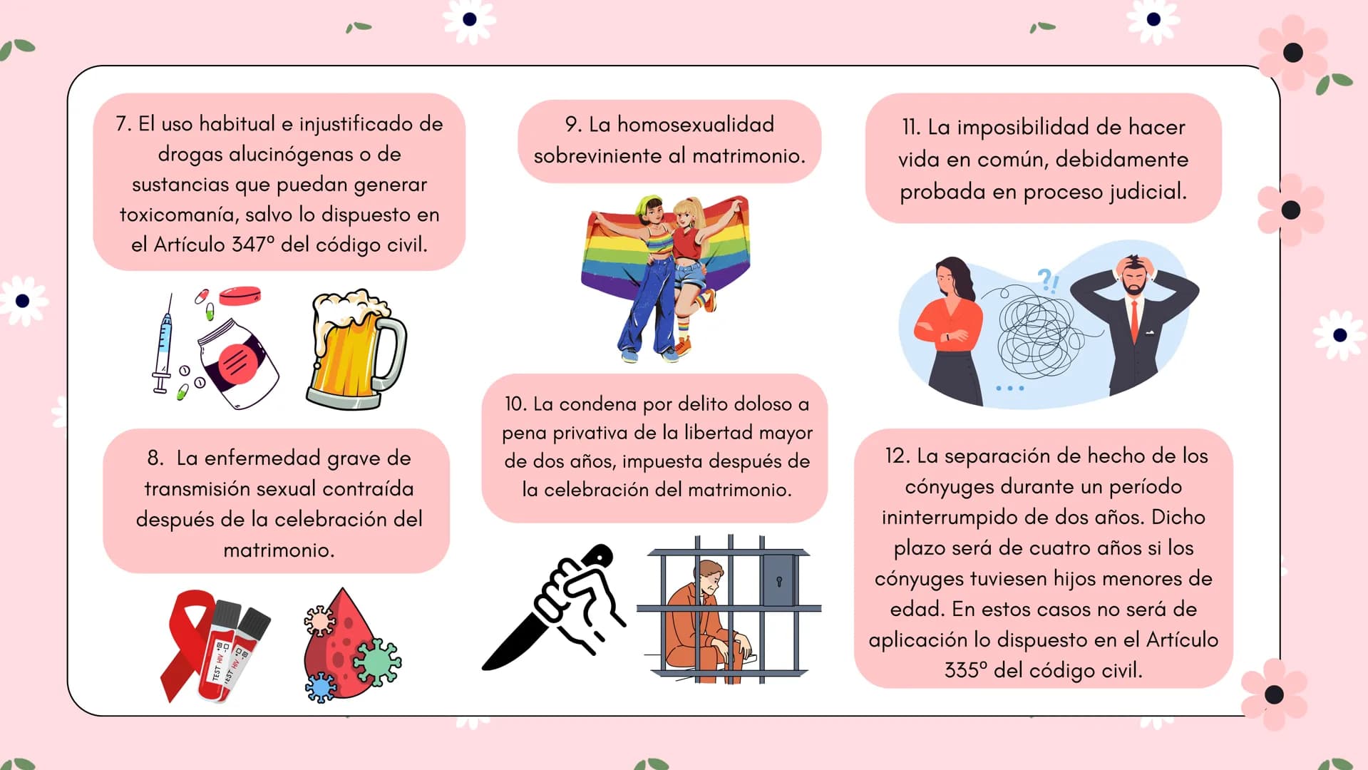 # EL
# DIVORCIO DIVORCIO:
Una pareja casada decide
que ya no pueden continuar
juntos y solicitan el divorcio
para disolver su matrimonio.