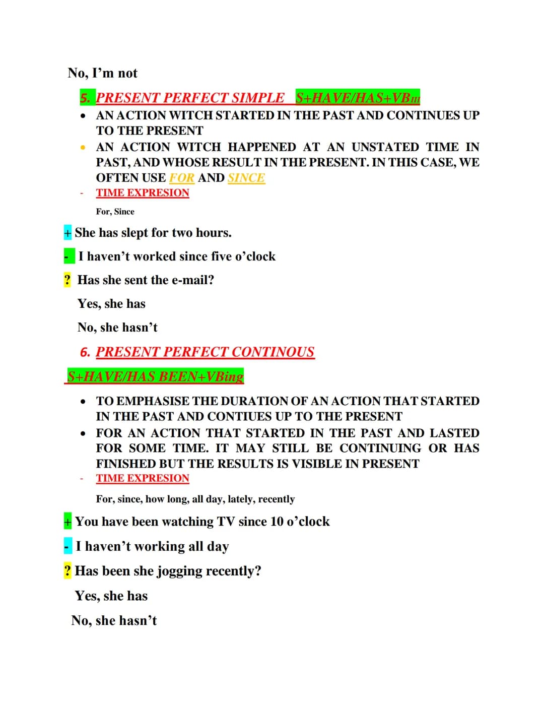 1. PAST SIMPLE S+Vn
• PAST HABITS AND STATES
• ACTIONS THAT HAPPENED ONE AFTER IN THE PAST
TIME EXPRESION:
Yesterday, last week/month/da