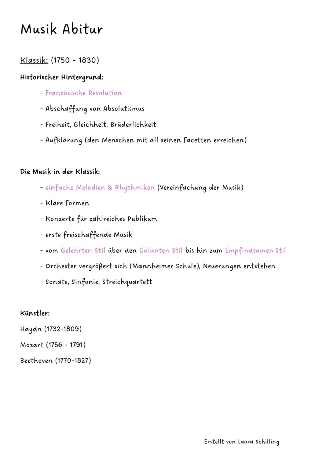 # Musik Abitur
Barock: (1600 - 1750)
Historischer Hintergrund:
- Pracht & Prunk
- Güter, Essen & Orchester zur Demonstration von Macht
- A
