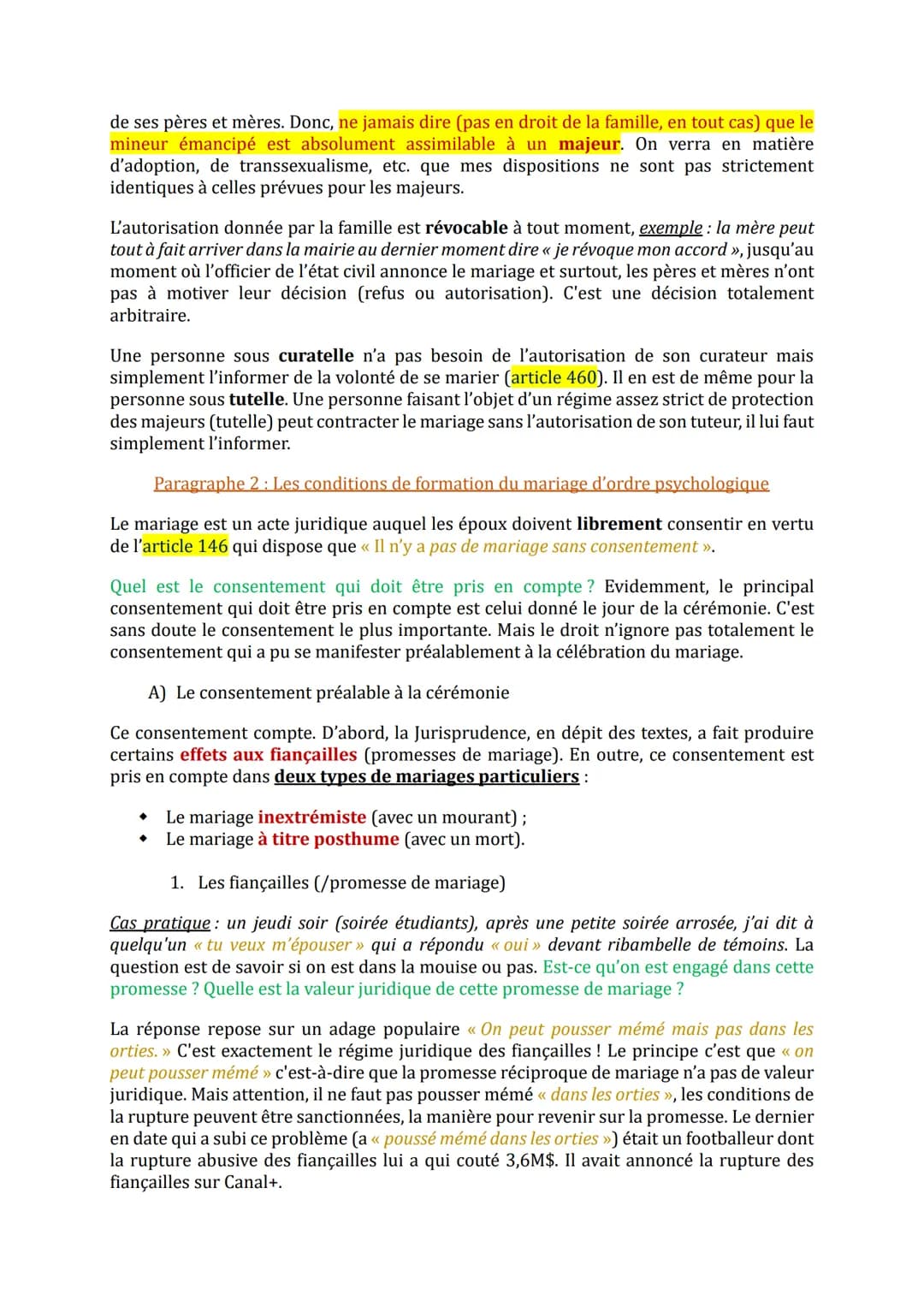 # Droit civil 1 - Droit de la famille
Examen: dissertation de 3h.
À faire: Code civil 2024 à avoir et à amener aux TDs, étudier les livres