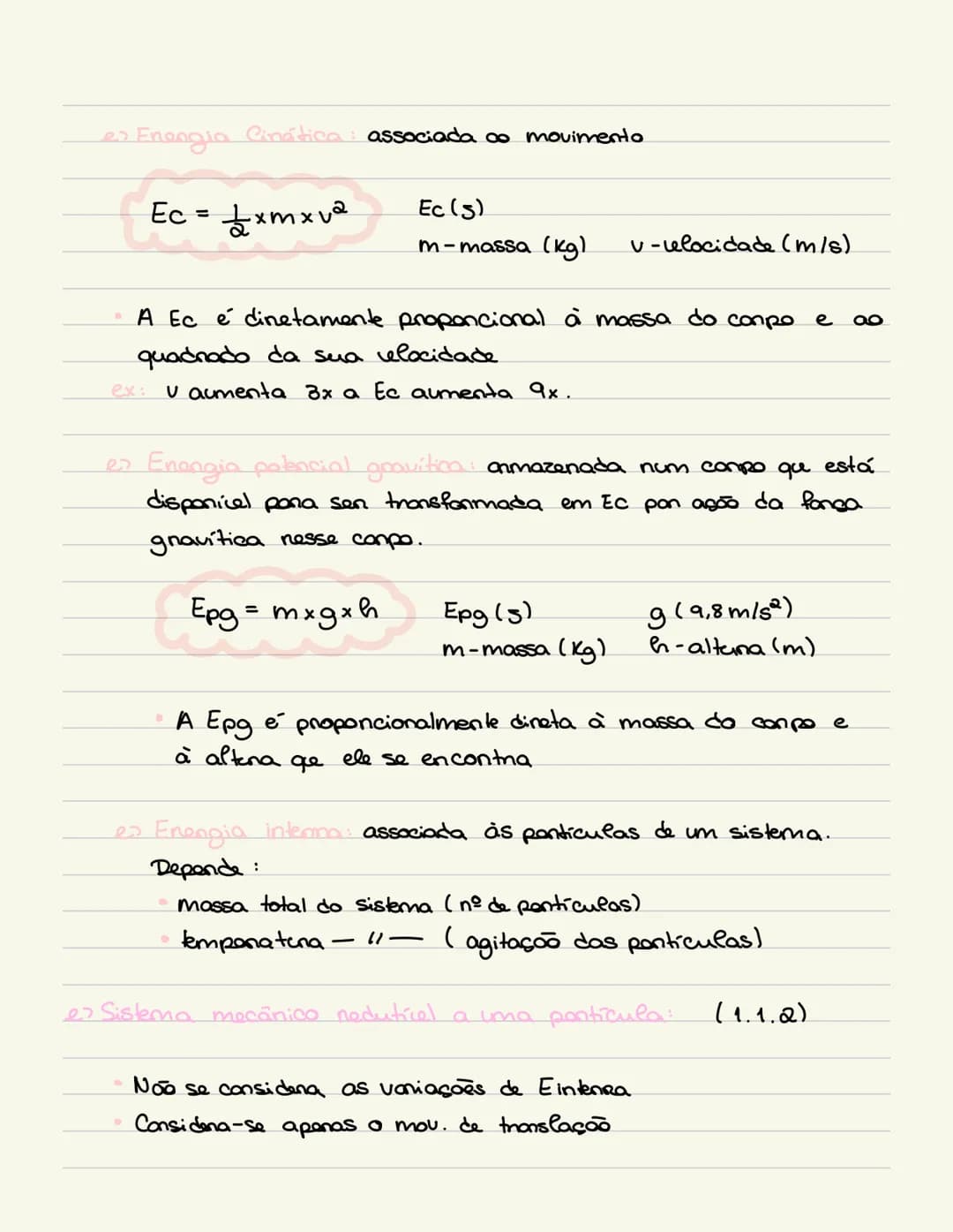 => Enengia e movimento (9º Ano):
- fangas: interações entre compos
- longa gravition ou peso:
$P=mxg$
p-peso (N) g-acælonação (9,8m/62)
m-m