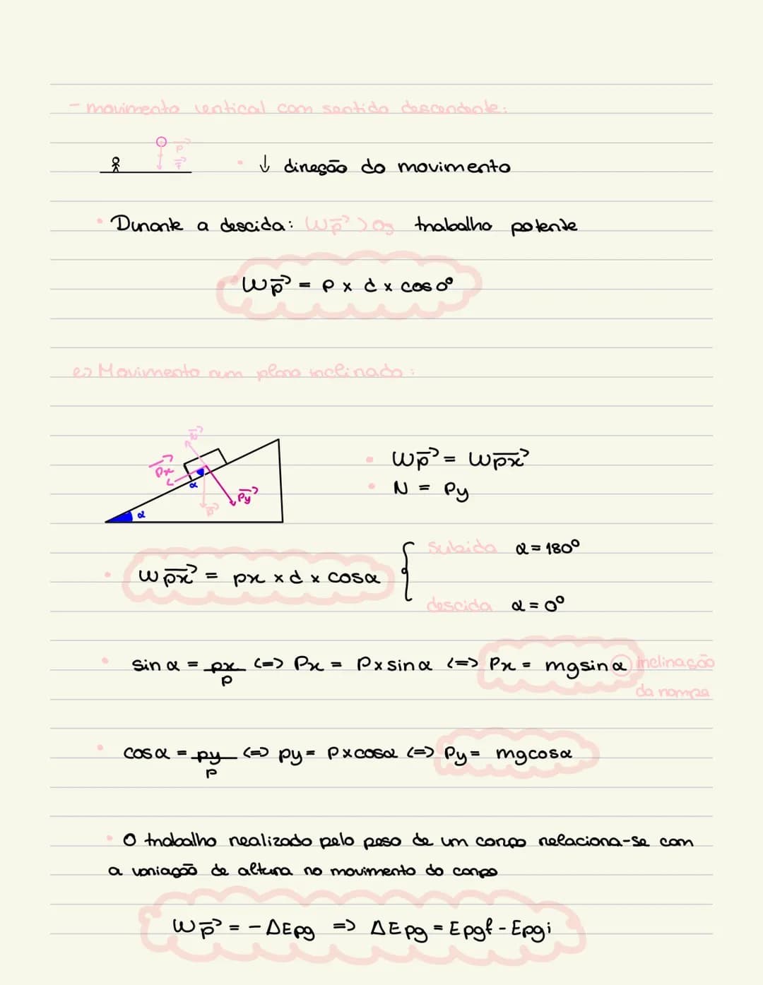 => Enengia e movimento (9º Ano):
- fangas: interações entre compos
- longa gravition ou peso:
$P=mxg$
p-peso (N) g-acælonação (9,8m/62)
m-m