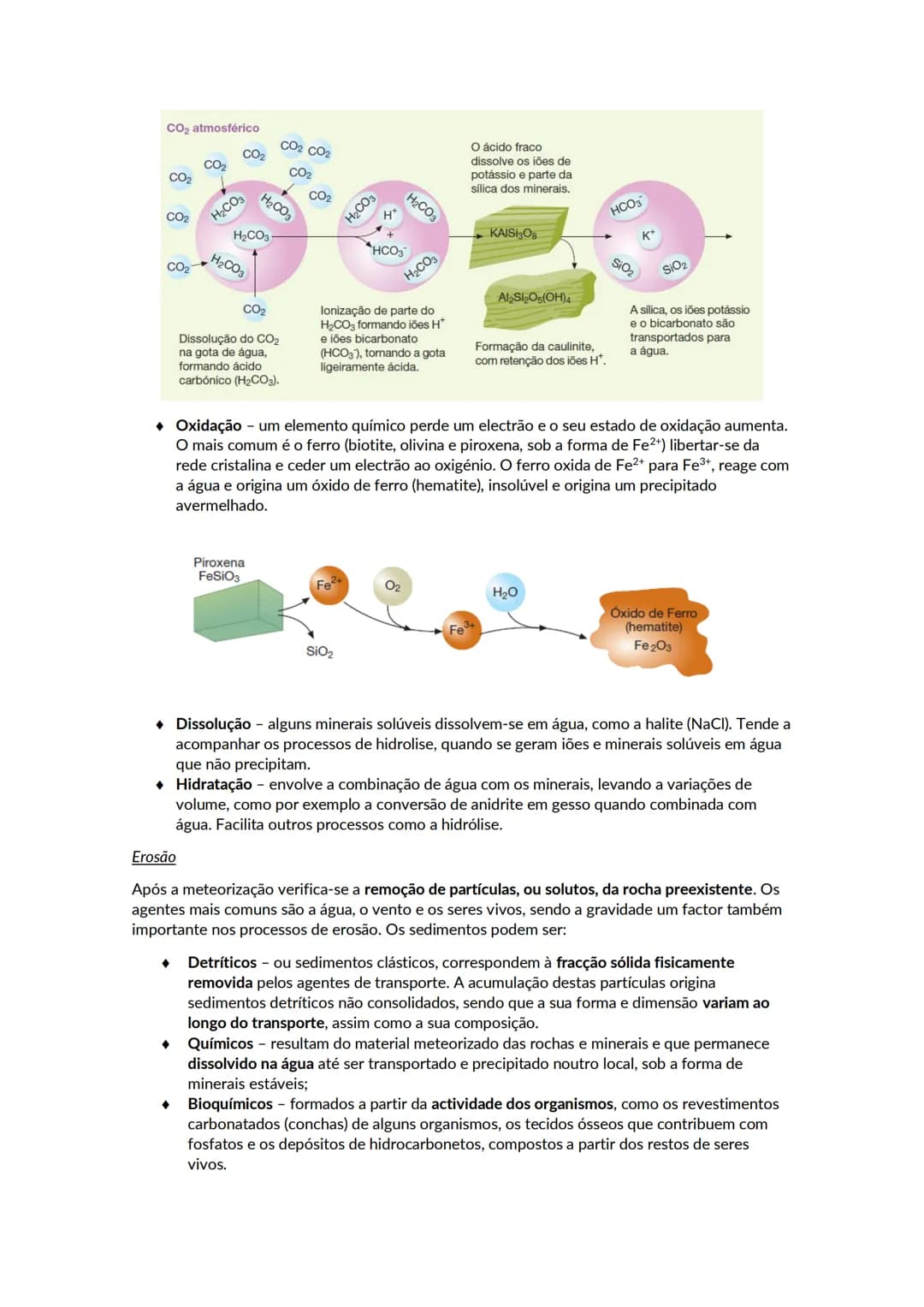 # Sedimentação e rochas sedimentares
As rochas sedimentares formam-se à superfície terrestre, ou nas suas proximidades, a partir de rochas