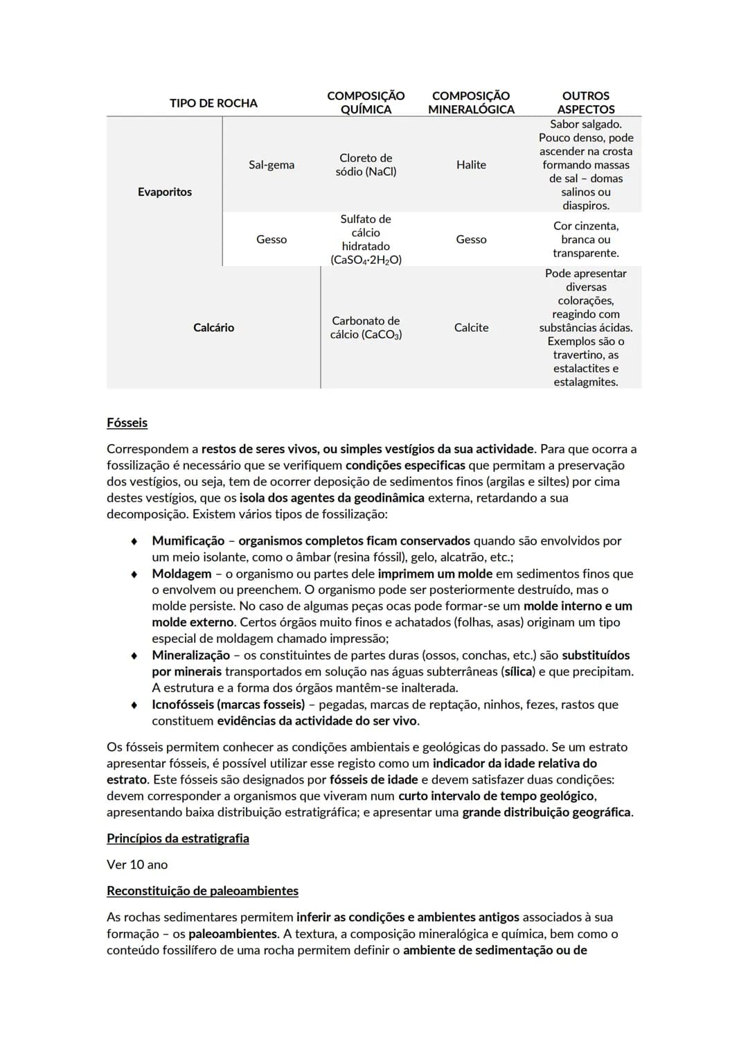 # Sedimentação e rochas sedimentares
As rochas sedimentares formam-se à superfície terrestre, ou nas suas proximidades, a partir de rochas