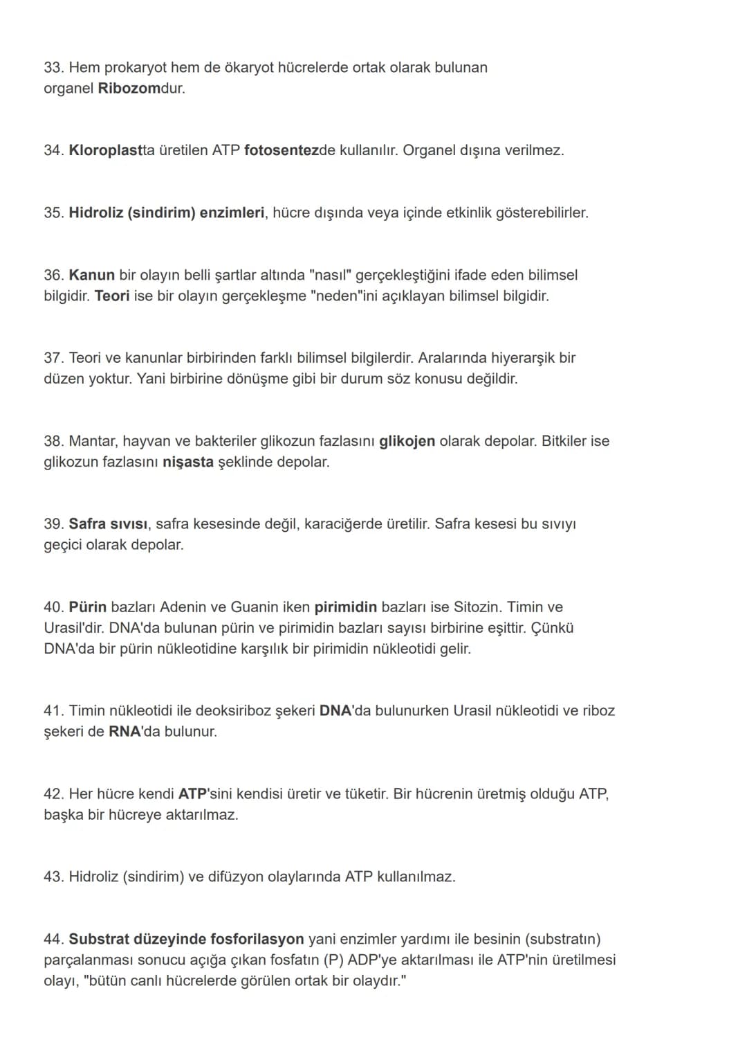 # Net Arttıran 100 YKS Biyoloji Notu - TYT AYT Biyoloji Kısa Bilgiler
TYT ve AYT odaklı 100 önemli Biyoloji notu Sizlerle...
1. Bilimsel b