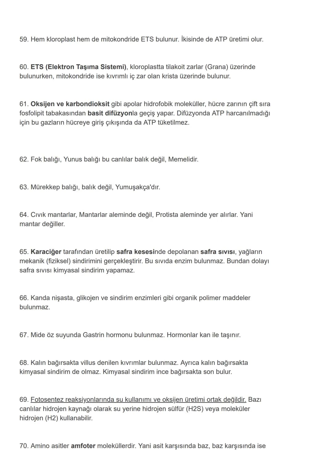 # 100 Maddede YKS Biyoloji Tekrar - TYT AYT Biyoloji Kısa Notlar
Genel tekrar için 100 pratik Biyoloji notu Sizlerle!
1. Prolaktin (LTH) h