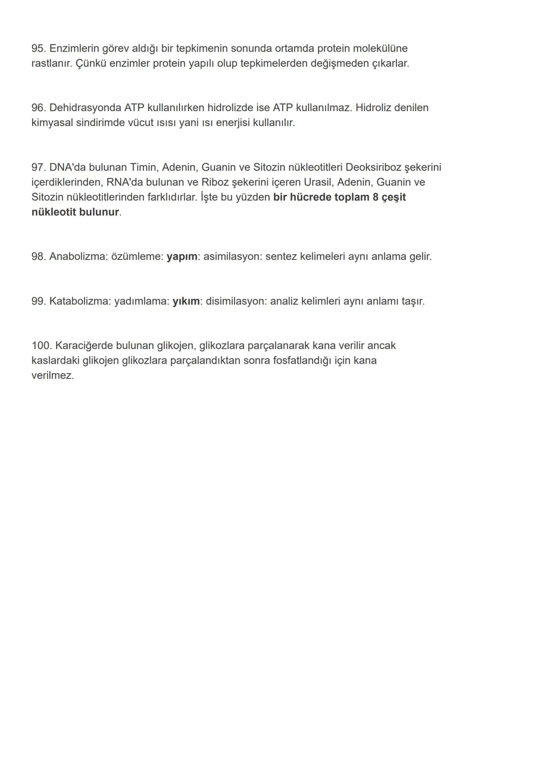 # 100 Maddede YKS Biyoloji Tekrar - TYT AYT Biyoloji Kısa Notlar
Genel tekrar için 100 pratik Biyoloji notu Sizlerle!
1. Prolaktin (LTH) h