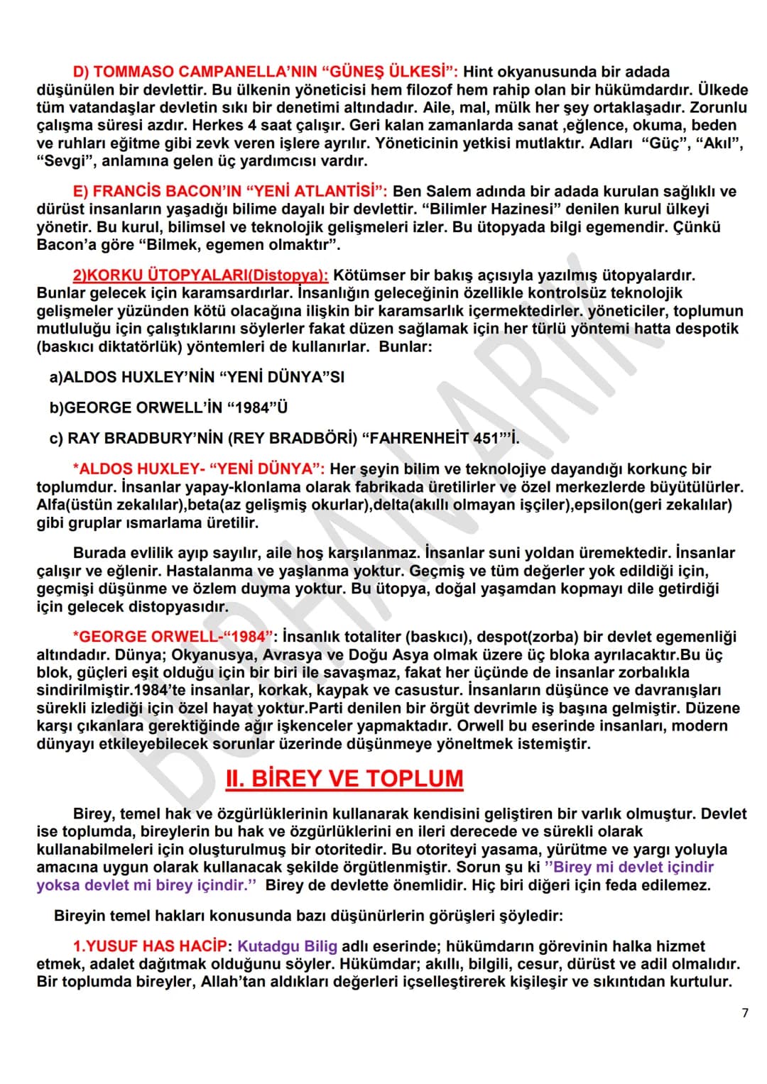 3. ÜNİTE
FELSEFENİN TEMEL KONULARI VE PROBLEMLERİ
6. SİYASET FELSEFESİNİN KONUSU VE PROBLEMLERİ
Siyaset(politika) : Bir toplumda çatışma