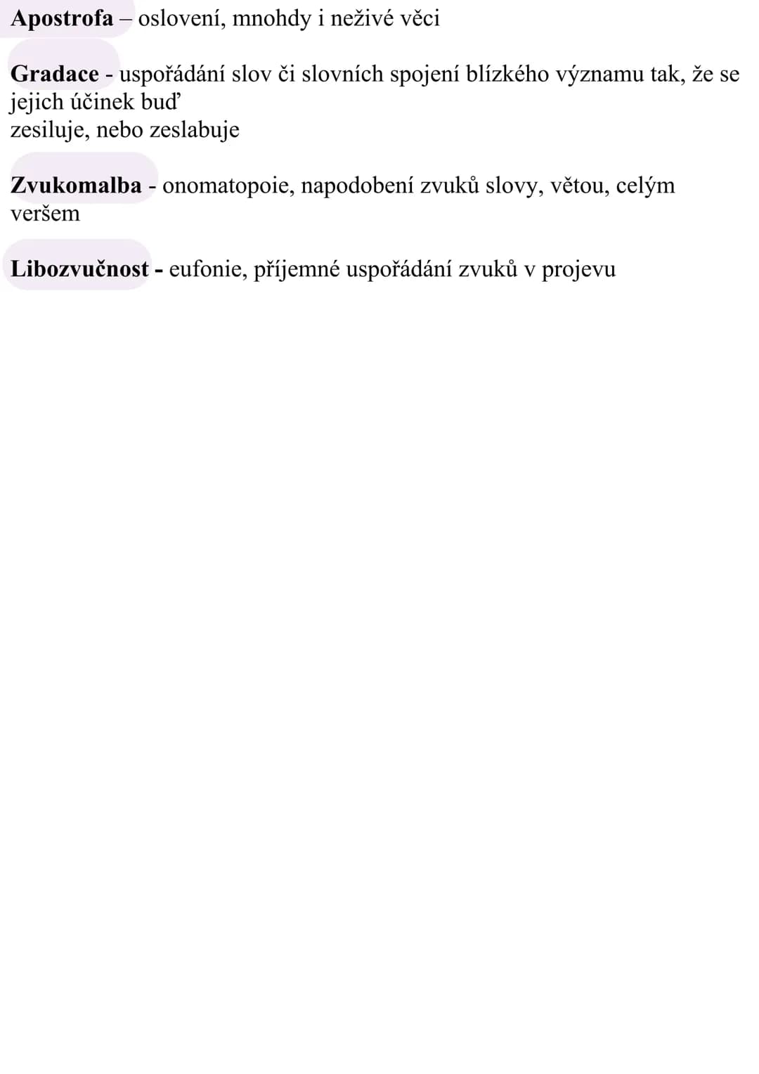 # Figury a tropy
jsou to zvláštní jazykové prostředky, které spoluvytvářejí estetickou funkci
literárního díla
**Tropy** - jazykové prost