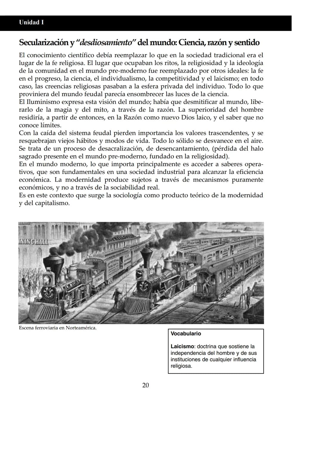 UNIDAD I
# Historia del pensamiento sociológico
## Pensar la sociedad
¿Qué es la sociedad? ¿Puede una sociedad pensarse o reflexionar sob