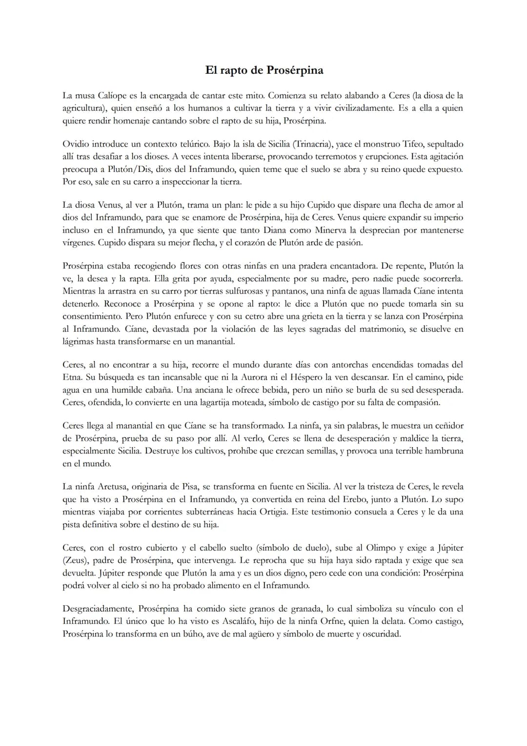 # Deucalión y Pirra
Después del gran diluvio enviado por Júpiter (Zeus) para castigar la impiedad de los humanos, la tierra
está completame
