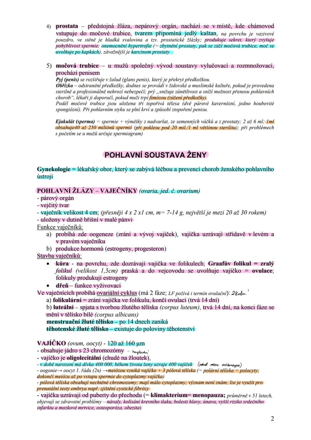 # SOUSTAVA ROZMNOŽOVACÍ
(reprodukční, pohlavní)
funkce:
1) tvorba pohlavních buněk $gamety; vajikka a spermie$
2) produkce pohlavních hormo