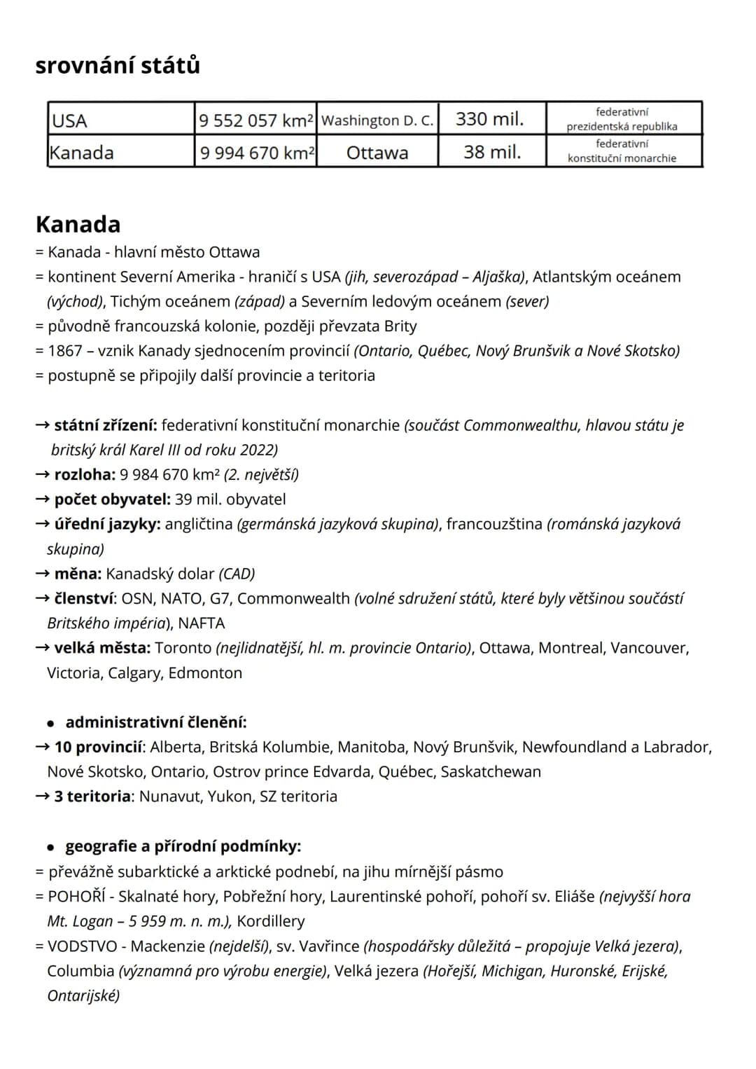 → USA
→ Kanada
# Severní Amerika
## Amerika
= druhý největší kontinent, skládá se ze dvou samostatných světadílů
= kontinent pojmenován p