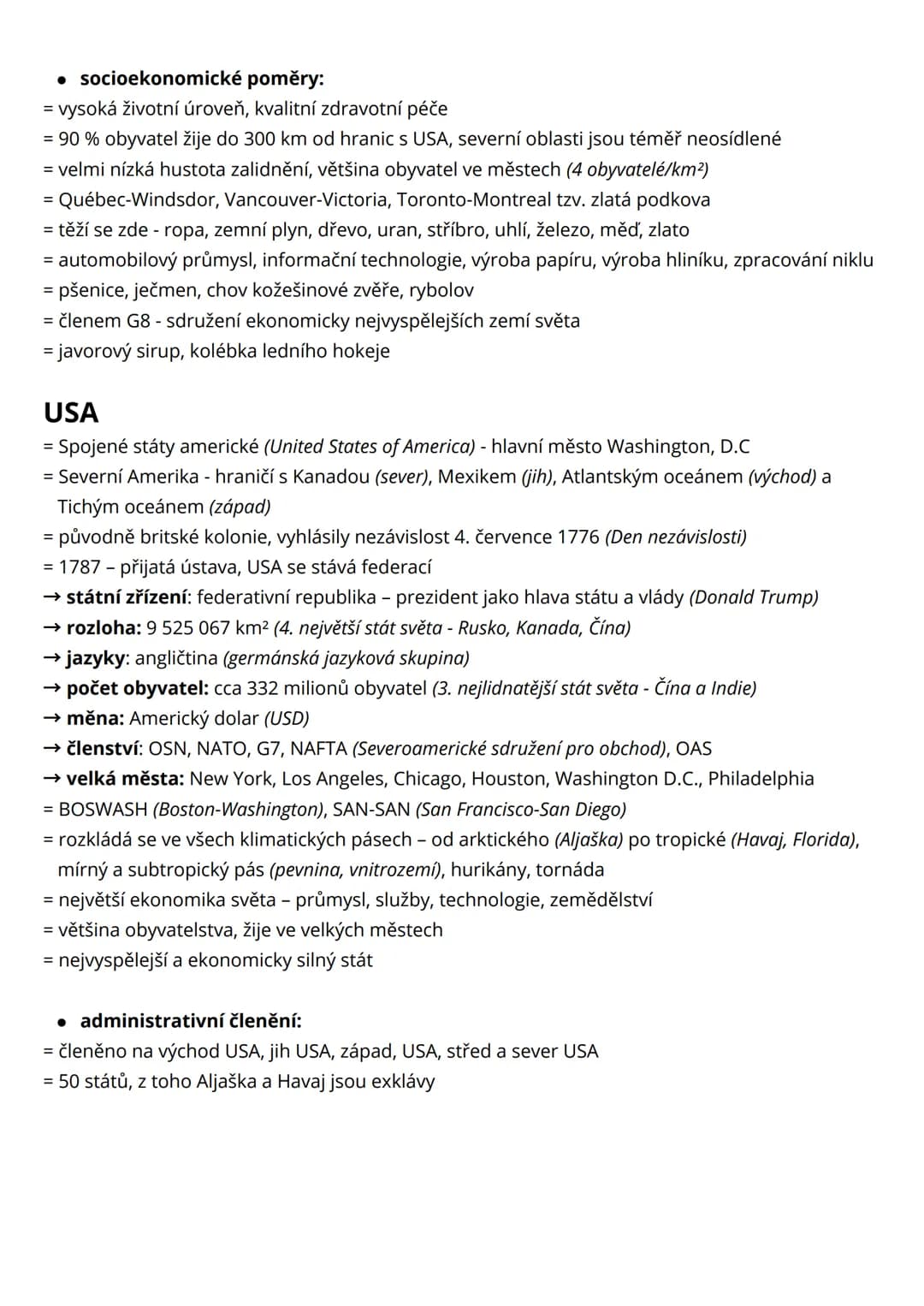 → USA
→ Kanada
# Severní Amerika
## Amerika
= druhý největší kontinent, skládá se ze dvou samostatných světadílů
= kontinent pojmenován p