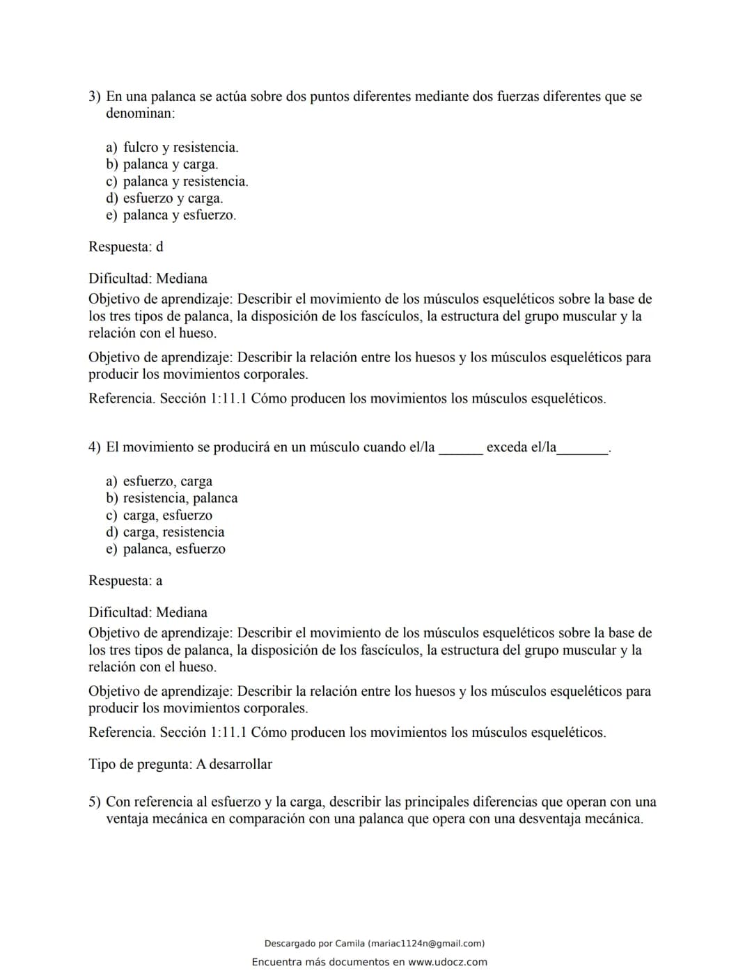 Docz
Accede a apuntes, guías, libros y más de tu carrera
Banco Preguntas Cap11 Tortora
103 pag.
Descargado por Camila (mariac1124n@gmail.com