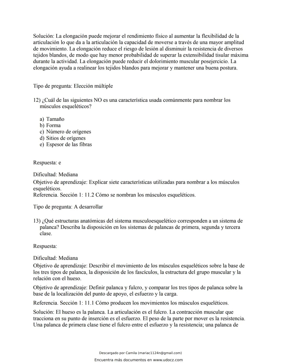 Docz
Accede a apuntes, guías, libros y más de tu carrera
Banco Preguntas Cap11 Tortora
103 pag.
Descargado por Camila (mariac1124n@gmail.com