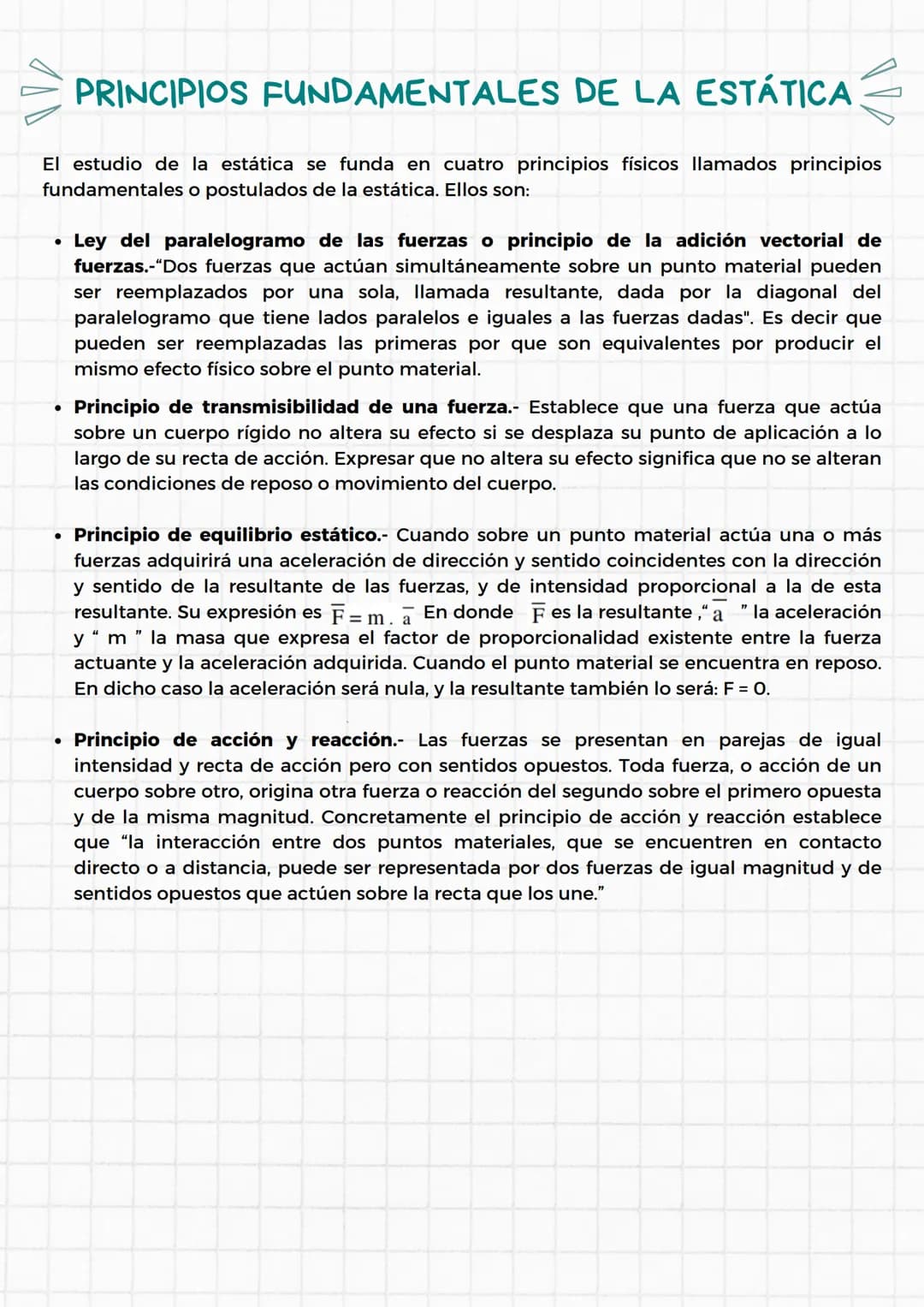 FATIMA MERCADO
HIGUERA
ESTÁTICAY
FUERZASEN EL
PLANO
23 DE AGOSTO DEL 2023
GRIMALDO CASTRO SERGIO
FISICA
TER SEMESTRE ÍNDICE
SANDRA HARO
In