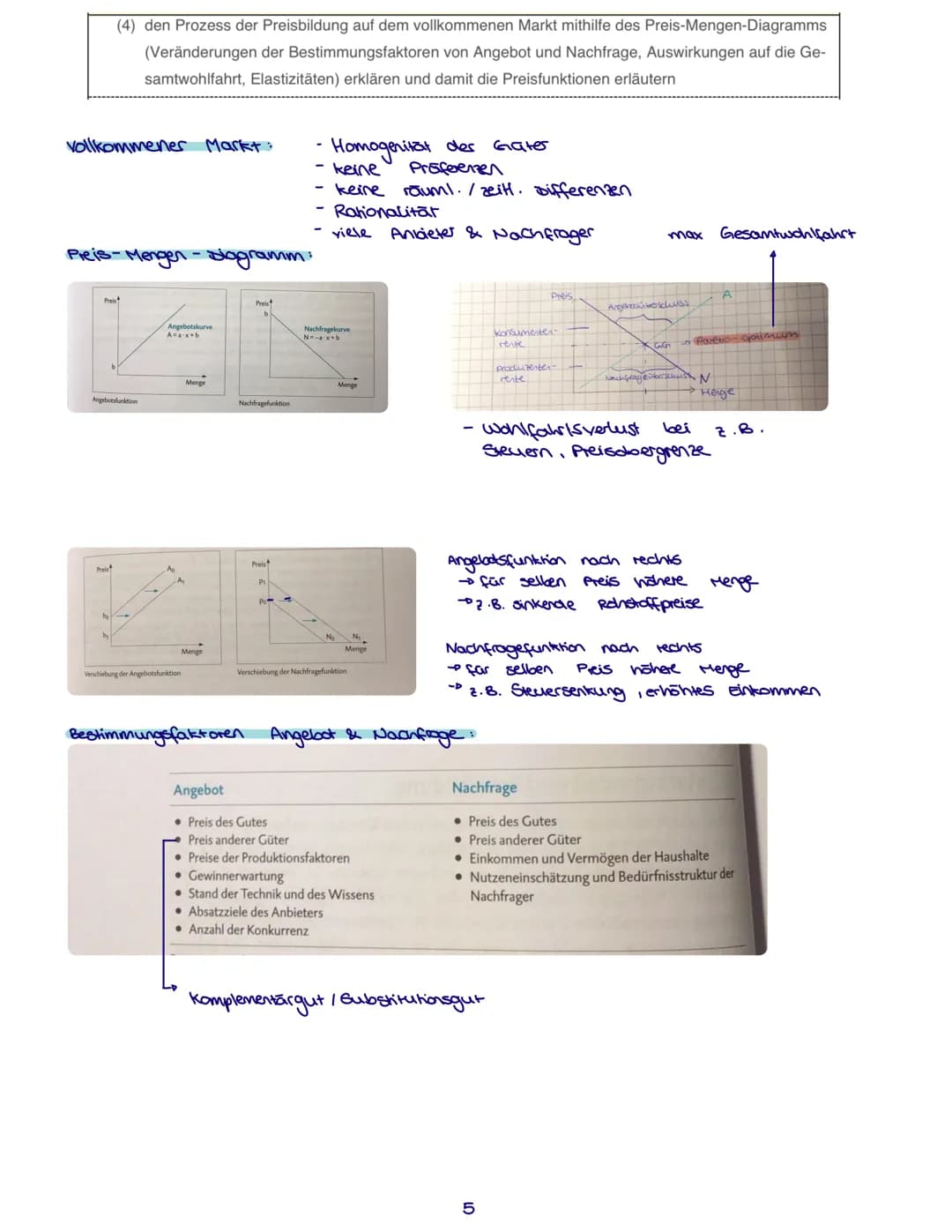 (1) Einflussfaktoren auf ökonomisches Verhalten (Handeln nach Präferenzen, Reagieren auf
Anreize und Restriktionen) anhand verschiedener Erk