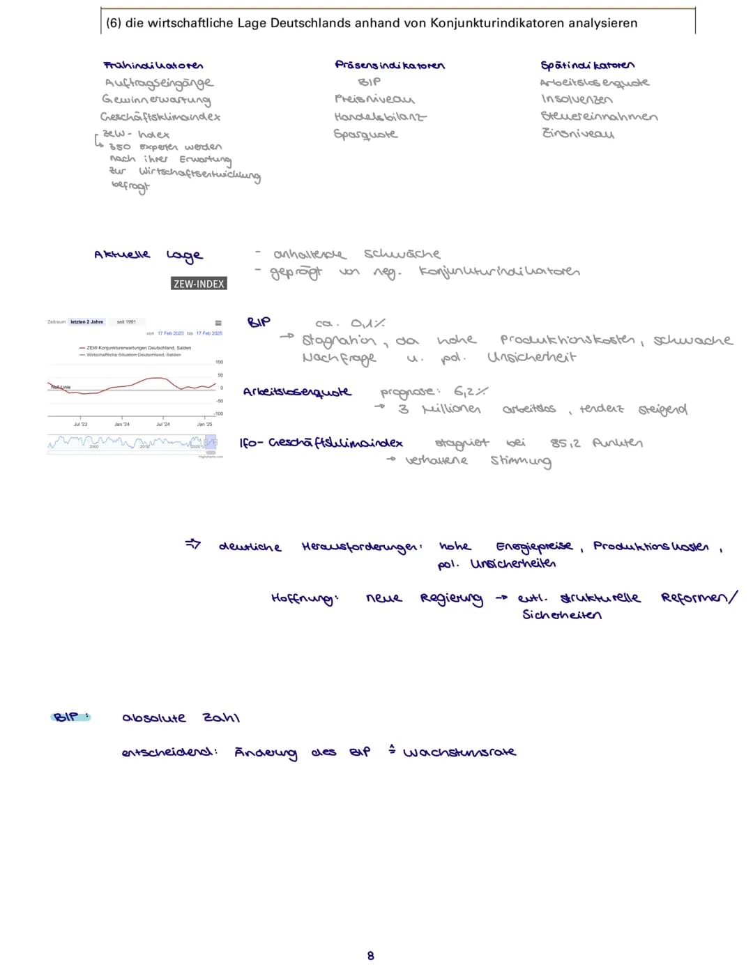 (1) Einflussfaktoren auf ökonomisches Verhalten (Handeln nach Präferenzen, Reagieren auf
Anreize und Restriktionen) anhand verschiedener Erk