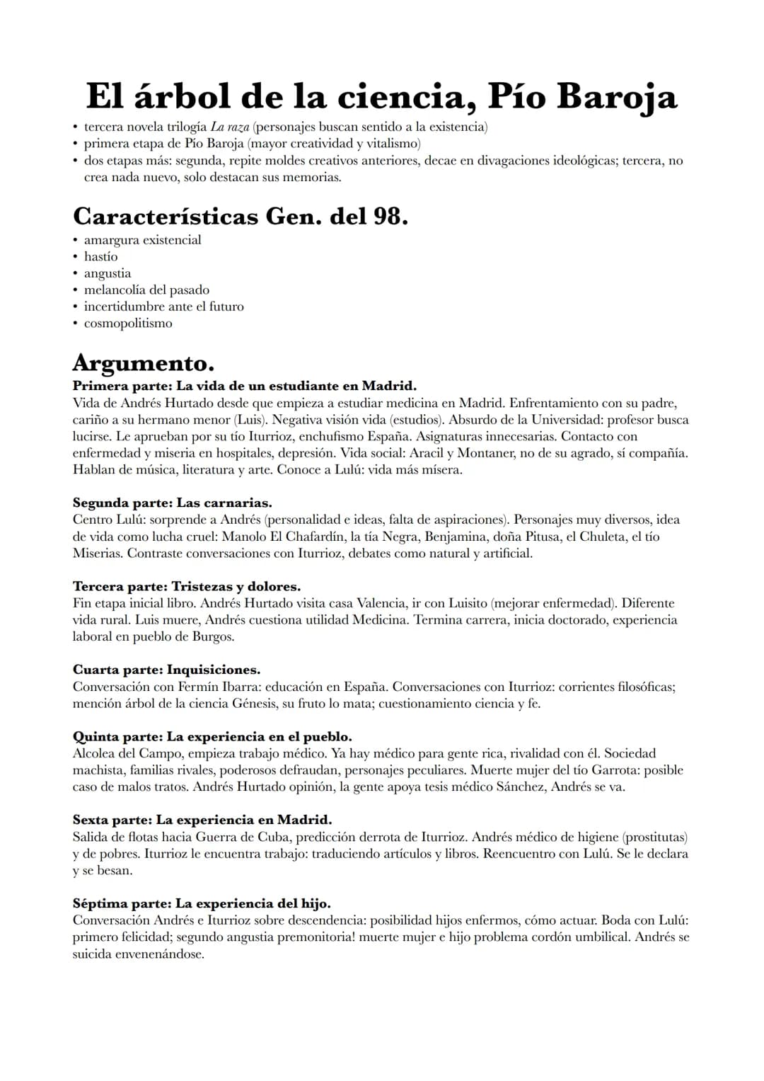 Literatura PAU
Novela desde principios de siglo a 1939.
• Generación del 98.
Unamuno, Azorín, Machado, Valle-Inclán, Carmen de Burgos "Colom