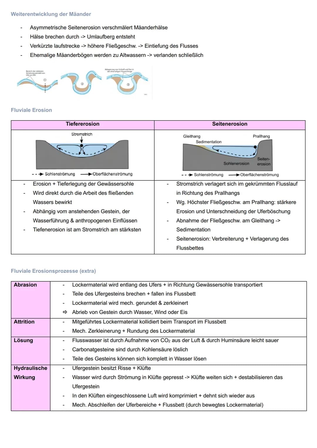 Inhaltsverzeichnis
GEOGRAFIE - ABITUR LERNZETTEL
Formen und Prozesse der Reliefsphäre
1. Verwitterung
1
1.1 Physikalische Verwitterung
1
1.2