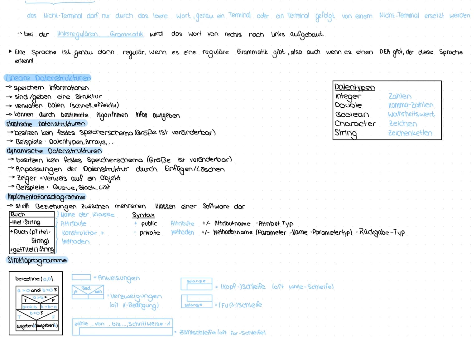 ## INFORMATIK --- OCR Start ---
Datenbanken
Entity - Relationship-Modell
-> modelliert die relevanten Zusammenhänge vor dem Aufstellen einer